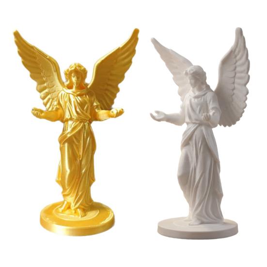 3D Printed European Angel Ornament, Matte Finish Light Luxury Home Decor with Open Arms Design, Open Arms Angel Statue