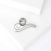 Fashion Creative Smooth Stainless Steel Cloud Brooch Temperament Cute Clothing Accessories Alloy Brooch