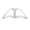 For Mercedes Benz E Class W213 2016 2020 Car Interior Door Audio Speaker Decorate Frame Trim Cover Ring Matte Silver Color Refit