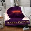 1pc Harry Potter Flannel Throw Blanket - HD Printed Lightweight Soft Warm All-Season Blanket for Sofa, Bed, Travel, Camping 039