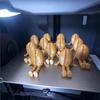Figurky kávových zrn/šálků s pohyblivými nohami Realistické 3D tiskové Kávové stolní dekorace pro domácí kancelář auto
