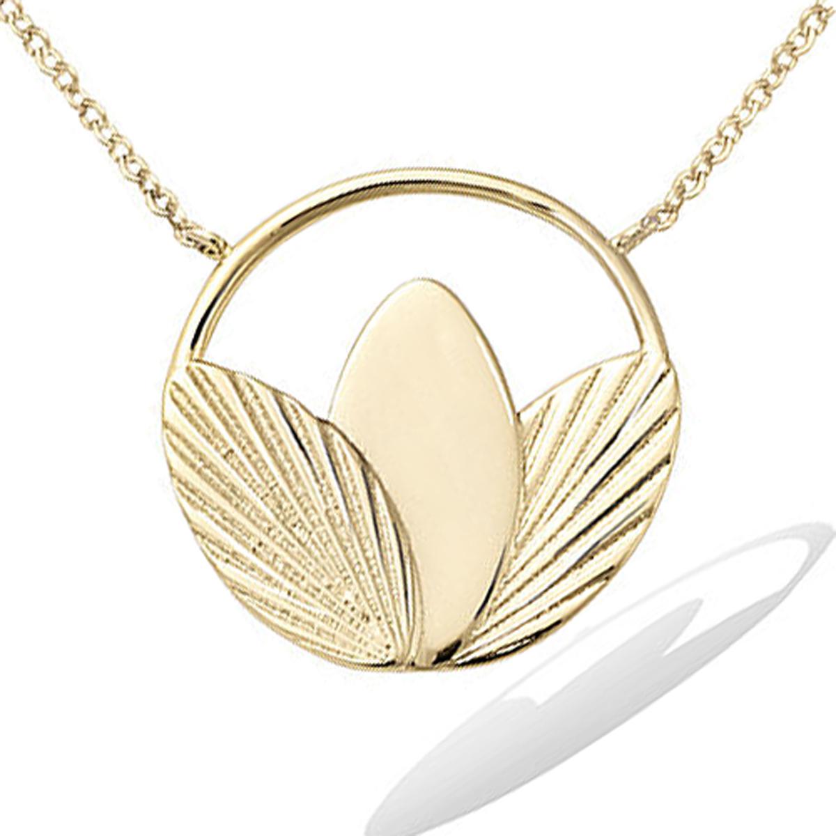 

Les Trésors De Lily [R5685] - Collier plaqué or Cléopatra doré - 20 mm