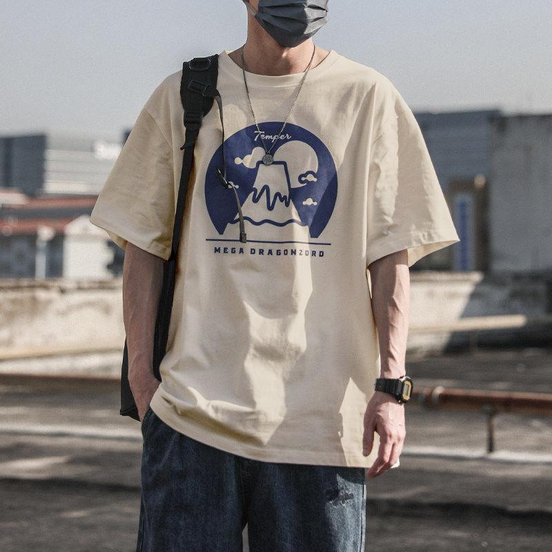 

GMXIA Men s Fashion Casual Summer Spring Tops & T-shirts XXXL хакі