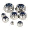 10 Stück 304 Edelstahl Nylon-Einsatz Sicherungsmuttern, Metrische Sechskant Selbstsichernde Anti-Vibrationsmuttern Für Möbel Maschinen Reparatur Hardware