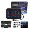 Mictuning 6/8/12 Gang RGB Switch Panel Led Work Light Bar Switches Box Controller for Universal Cars Truck Boat UTV 4X4 4WD