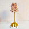 Pastoral Style Touch Bedside Lamp Fabric Shade Bedside Ambient Light LED Night Light  Restaurant