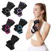 2Pcs Half Finger Sports Gloves, Anti-slip Breathable Fingerless Gloves, Adjustable Men Women Gloves for Dumbbell Weightlifting Workout Training