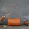 Bolso Cruzado Johnature de Cuero Genuino Casual Versátil Color Sólido Bolso Almohada Suave Piel de Vaca Bolsos de Hombro