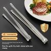 1PC Stainless Steel Barbecue Tongs Kitchen Tongs, Vegetable Tongs Reusable Barbecue Meat Tongs Cooking Tweezers Kitchen Tools