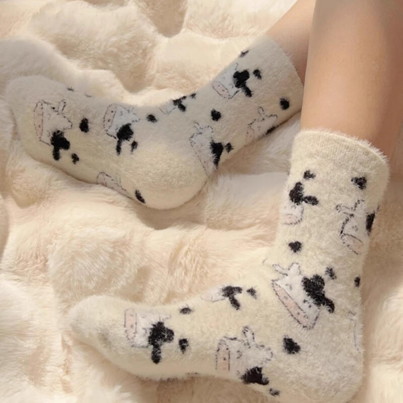 Emmy Cow Damen Winter Nerzsocken 3-Farben-Set