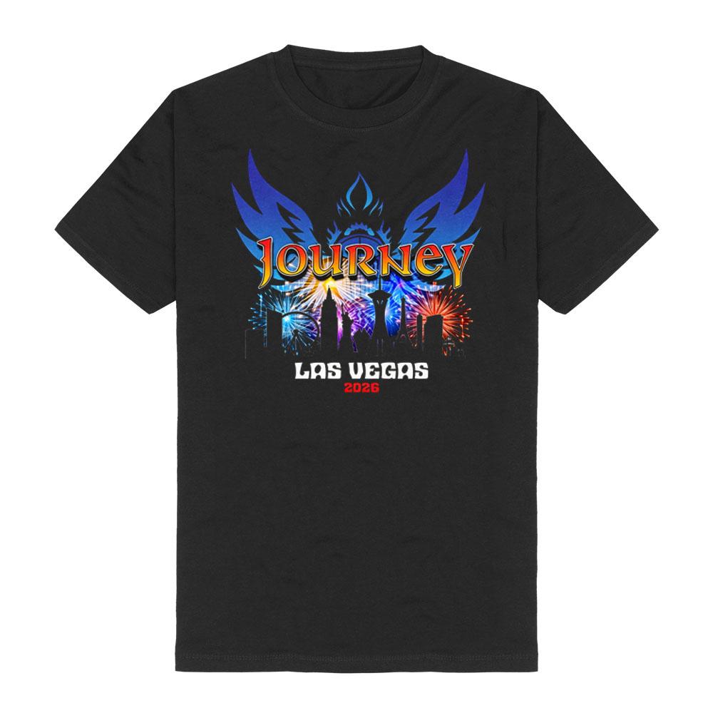 Journey Band 2026 Tour T-Shirt Rock Tour Style Tee Aesthetic Grunge Comfortable Round Neck Cotton Short Sleeve T Shirt Women Men Top XS чёрный