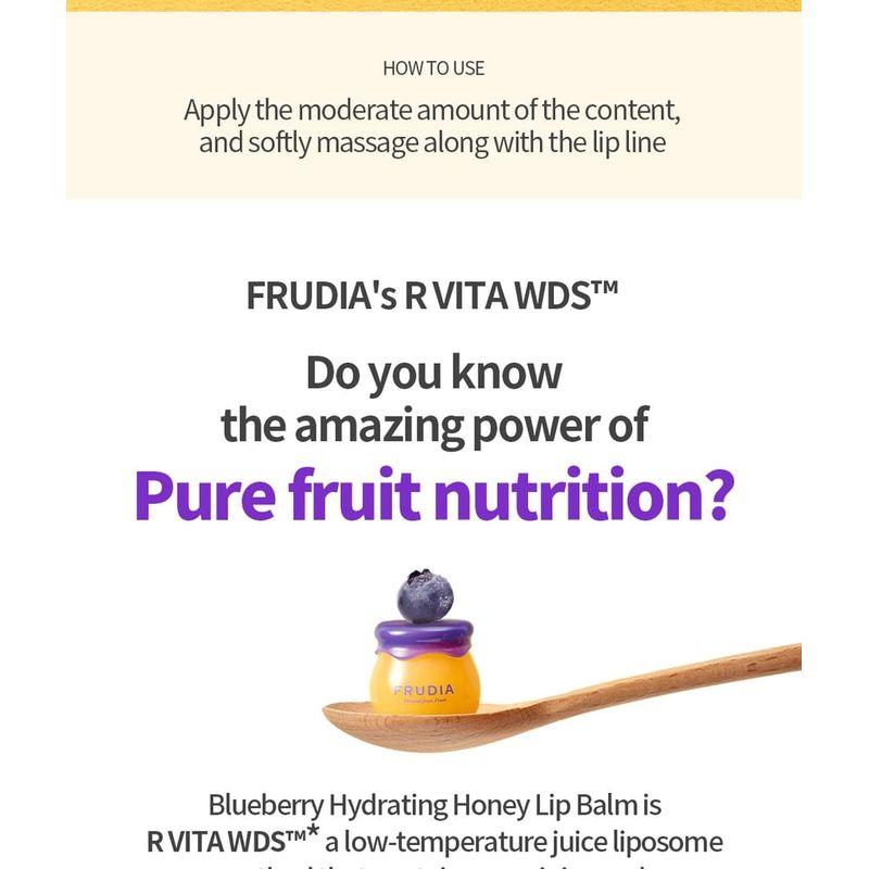 FRUDIA - Blueberry Hydrating Honey Lip Balm Tube