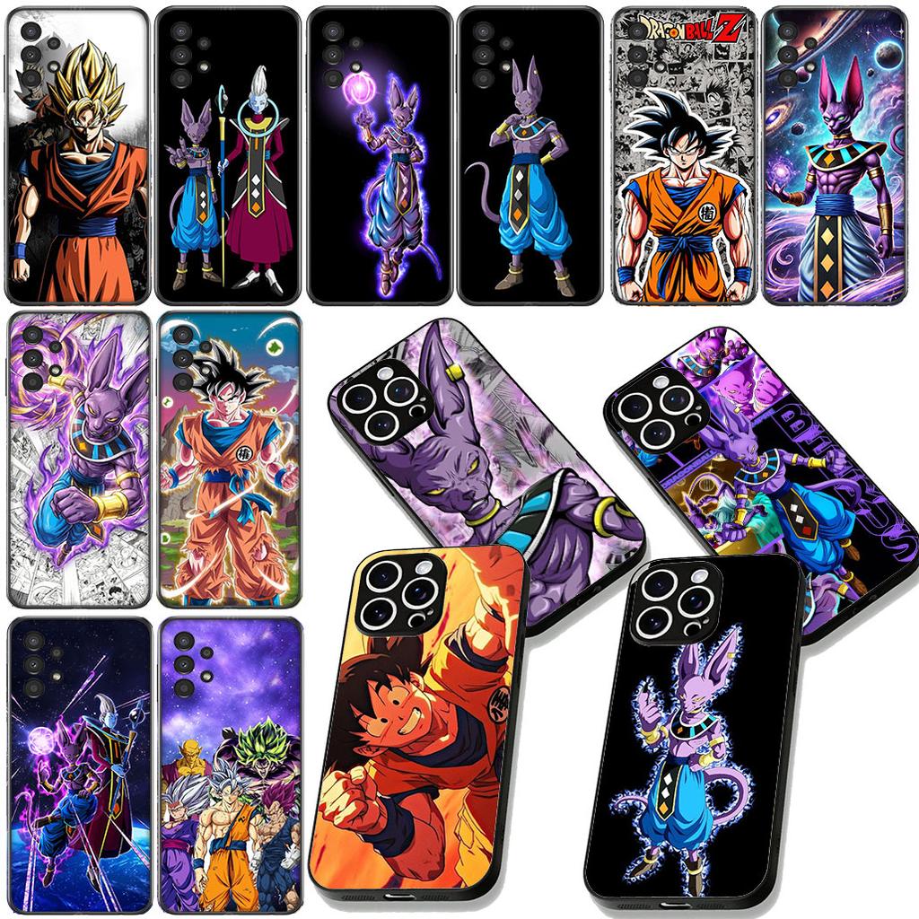 Beerus Dragons Goku Balls Whis Phone Case for Samsung Galaxy S22 S21 S20 FE Ultra Plus A35 A36 A37 A33 A34 A04 A71 Soft Cover