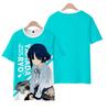 Anime Boqi Rock T-Shirt 3D-Druck Herren-T-Shirt Mode Streetwear Pfadfinder T-Shirt für Kinder