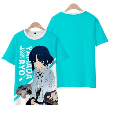 Anime Boqi Rock T-Shirt 3D-Druck Herren-T-Shirt Mode Streetwear Pfadfinder T-Shirt für Kinder