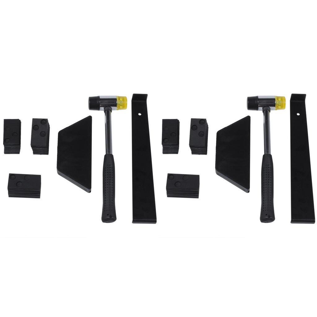 Premium-2X Laminate Wood Flooring Installation Kit Wood Flooring Installation Kit With 60 Spacers, Tapping Block