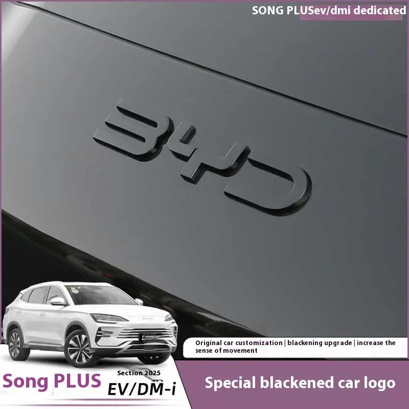 Pro BYD Song Plus 2025 Pro BYD SONG DMI PLUS EV 2025 Černý Přední Znak Úprava Černý Válečník Znak na Auto Krycí Styly