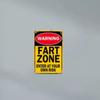 Waterproof Retro Metal Fart Zone W-Warning Sign - Tin Wall Art For Home, Bathroom, Bar & Garage Decor With Easy-Hang Design