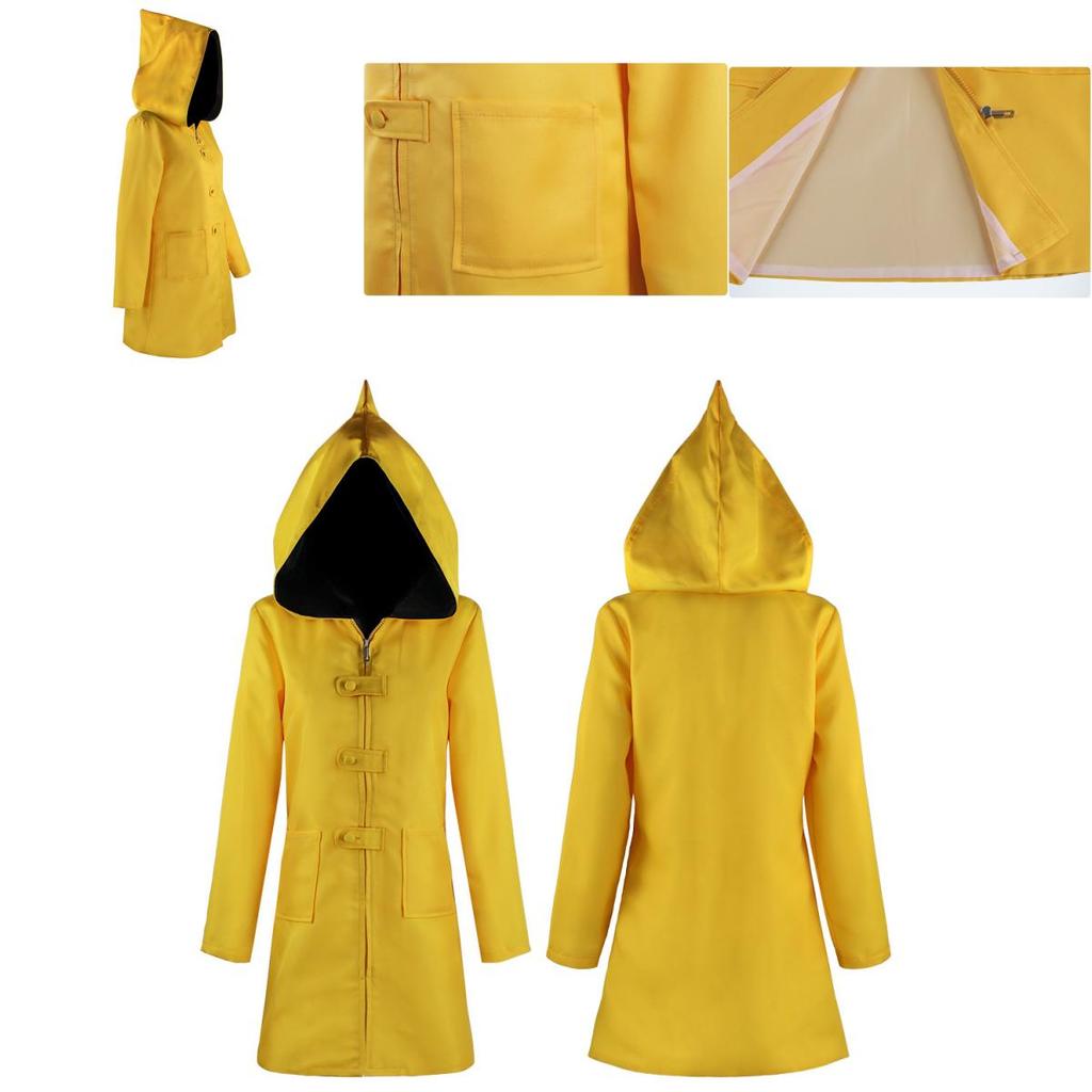 Little Nightmares 2 Six Cosplay Hooded Raincoat For Kids And Adults Perfect For Halloween