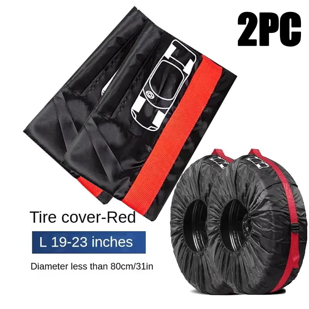 Universal Car Spare Tire Covers Case Auto Wheel Tires Storage Bags 210D Oxford Cloth Dust-proof Protector Car Tire Accessories