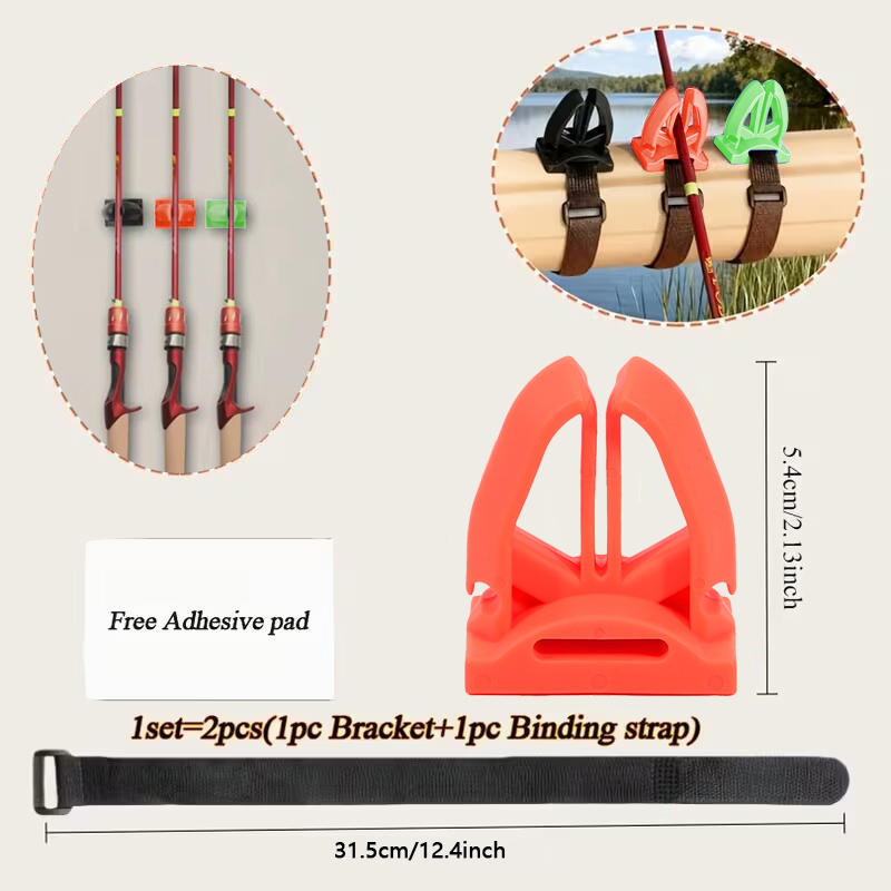 U Shaped Fishing Rod Bracket Portable Fishing Rod Holder Fishing Boat Railing Fixing Rod For Fishing Rod Sea Pole Fishrod