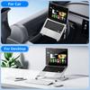 Eary Foldable Car Laptop Mount for Steering Wheel Holder 5 Height Adjustable Metal Notebook Tablet Stand Travel Car Accessories