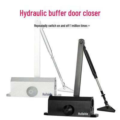 Fireproof Hydraulic Automatic Door Closer - Silent, Anti-Theft, Push-Pull Unit for Household Use.