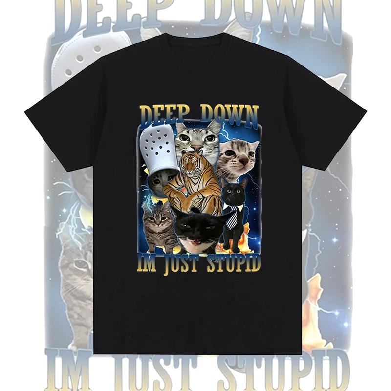 Women Clothing Funny Cat Graphic Print Tshirts Summer Fashion Casual Streetwear YK Tops Crew Neck Short Sleeve Tshirts
