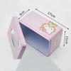 1PC Tissue Box Stylish Iron Storage Box Girly Cartoon Cute Home Tissue Holder Dorm Desk Organizer