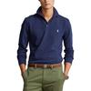 Polo Ralph Lauren Solid Logo Embroidered Slim Fit Long Sleeve Polo Shirt Men tops Deep-Blue MNPOKNI16821472-410