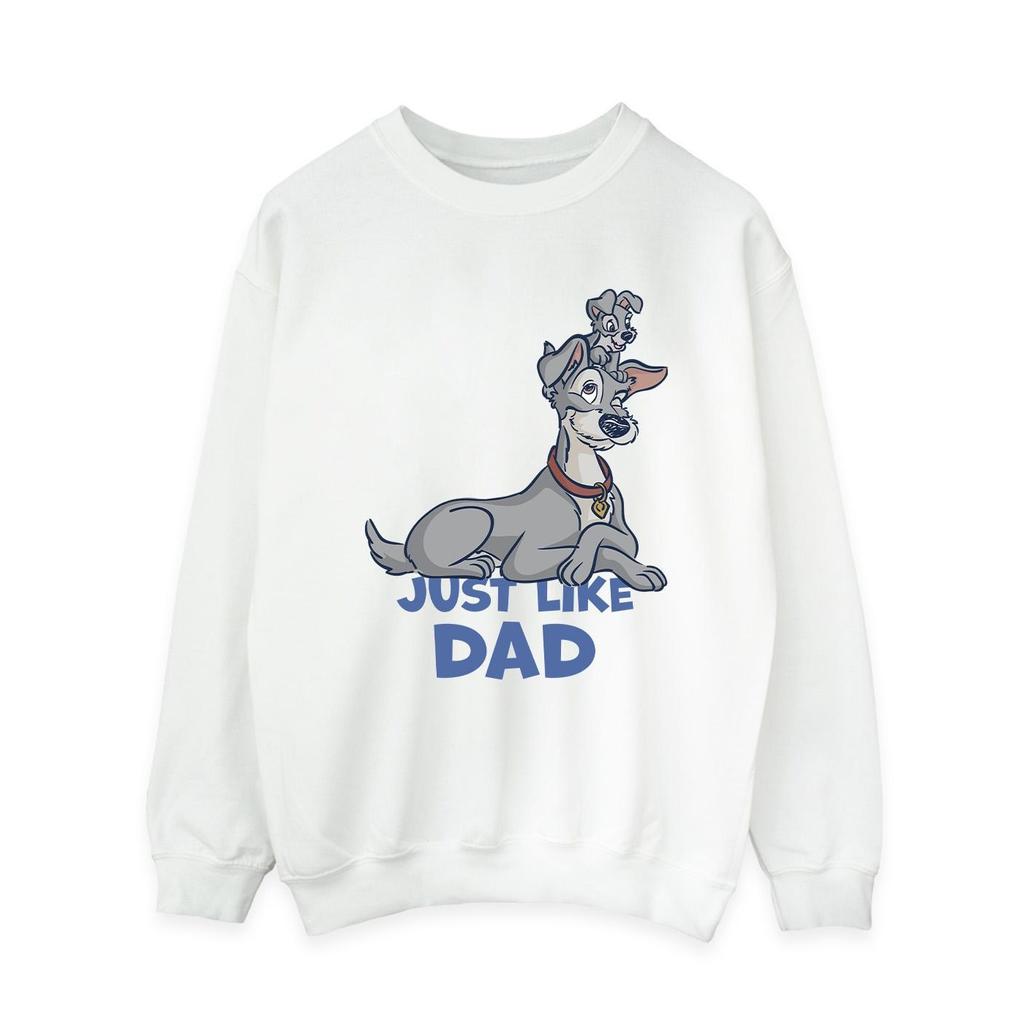 Disney Womens/Ladies Lady And The Tramp Just Like Dad Sweatshirt