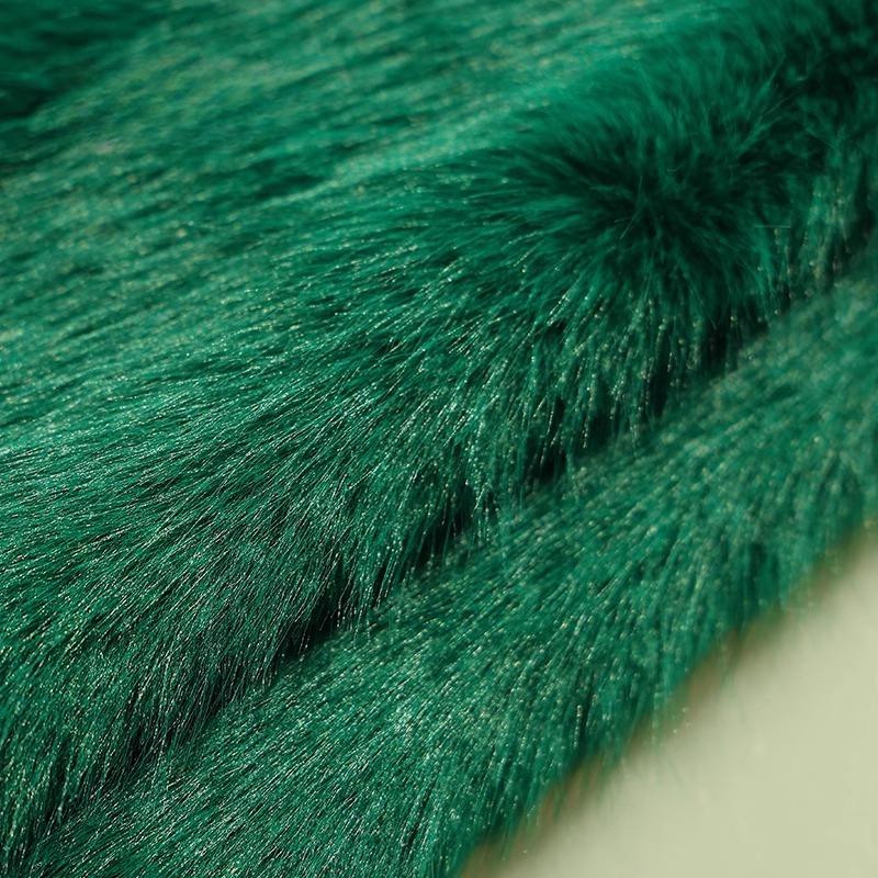 50x180cm Thickend Faux Fox Long Hair Plush Fabric for Coats Collar Toys Carpet For Diy Sewing Plain Soft Warm Fur Cloth