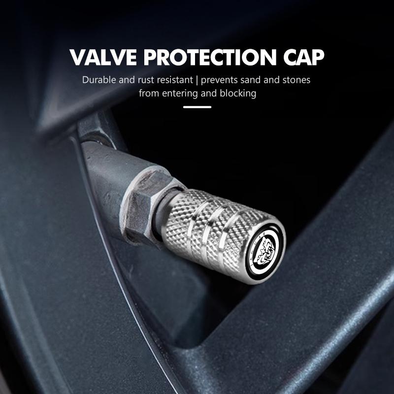 For Jaguar 4Pcs Car Tire Valve Stems Cap Tire Stem Air Valve Cap XF XJ XFR XKR S-Type F-Type X-Type F-Pace I-Pace SS1