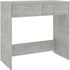 VidaXL Desk Concrete Grey 80x40x75 Cm Chipboard