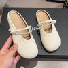 Flat Bottom Soft Bottom Bag Head Half Slippers Women's Outer Wear 2025 New Spring and Summer Cool Slippers Mary Jane Gentle Evening Shoes