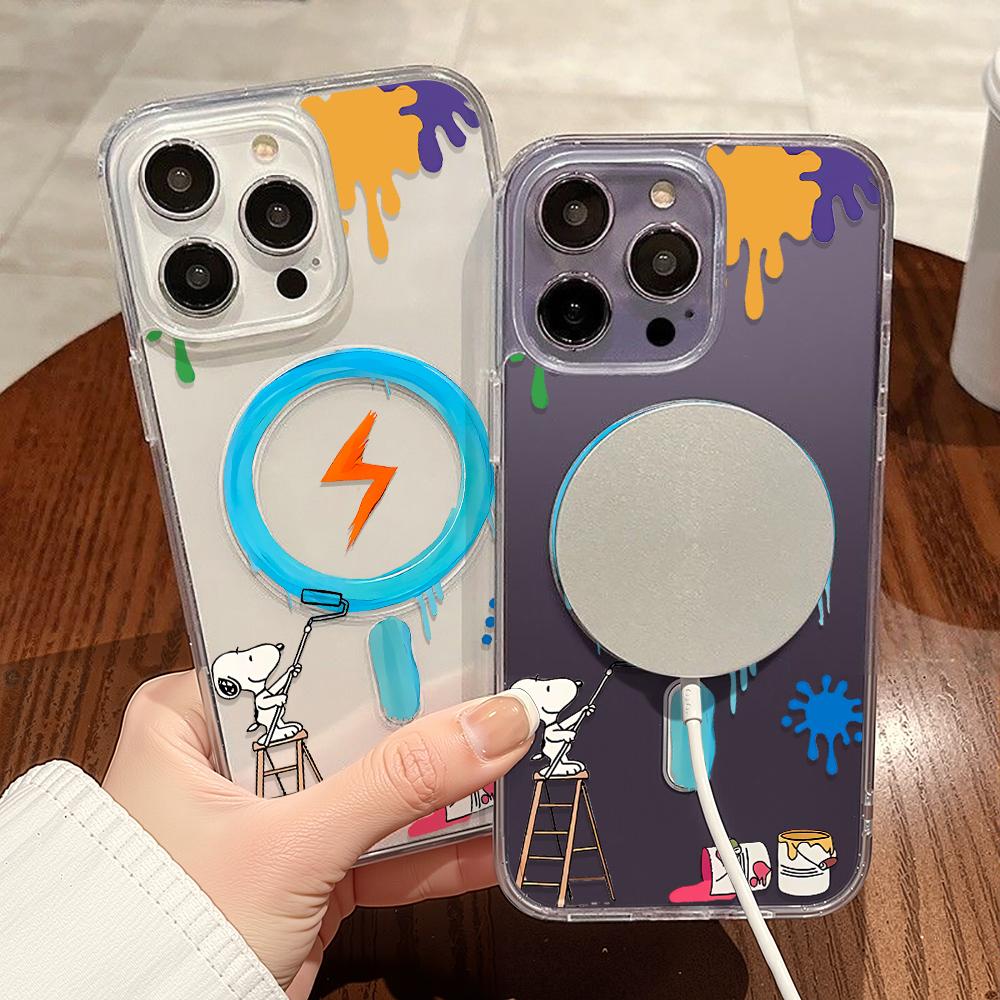 Magnetic Phone Case for iPhone 12 14 16 17 Pro 17 16 15 14 13 12 Pro Max  12 13 14 15  16 High Quality Shockproof Shell Full Protection Cute Style