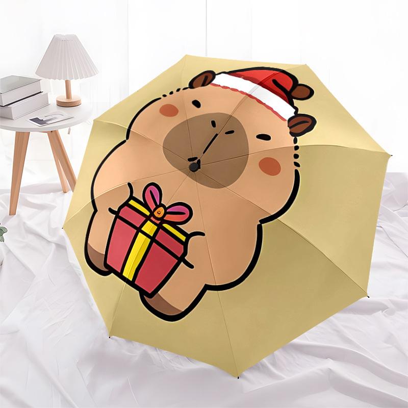 1pc Capybara Gift Automatic Open/Close Umbrella, Formal Events - Ideal Gift for Family or Friends, Outdoor Accessory Yy251211113