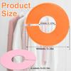 Giantree 10 Pcs Closet Dividers for Hanging Clothes, Color Plastic Rack Dividers Round Clothes Closet Labels Reble Separators