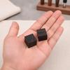 Black Sandalwood Square Blank Unfinished Wood Blocks Non Toxic for DIY Carving Stamp Craft