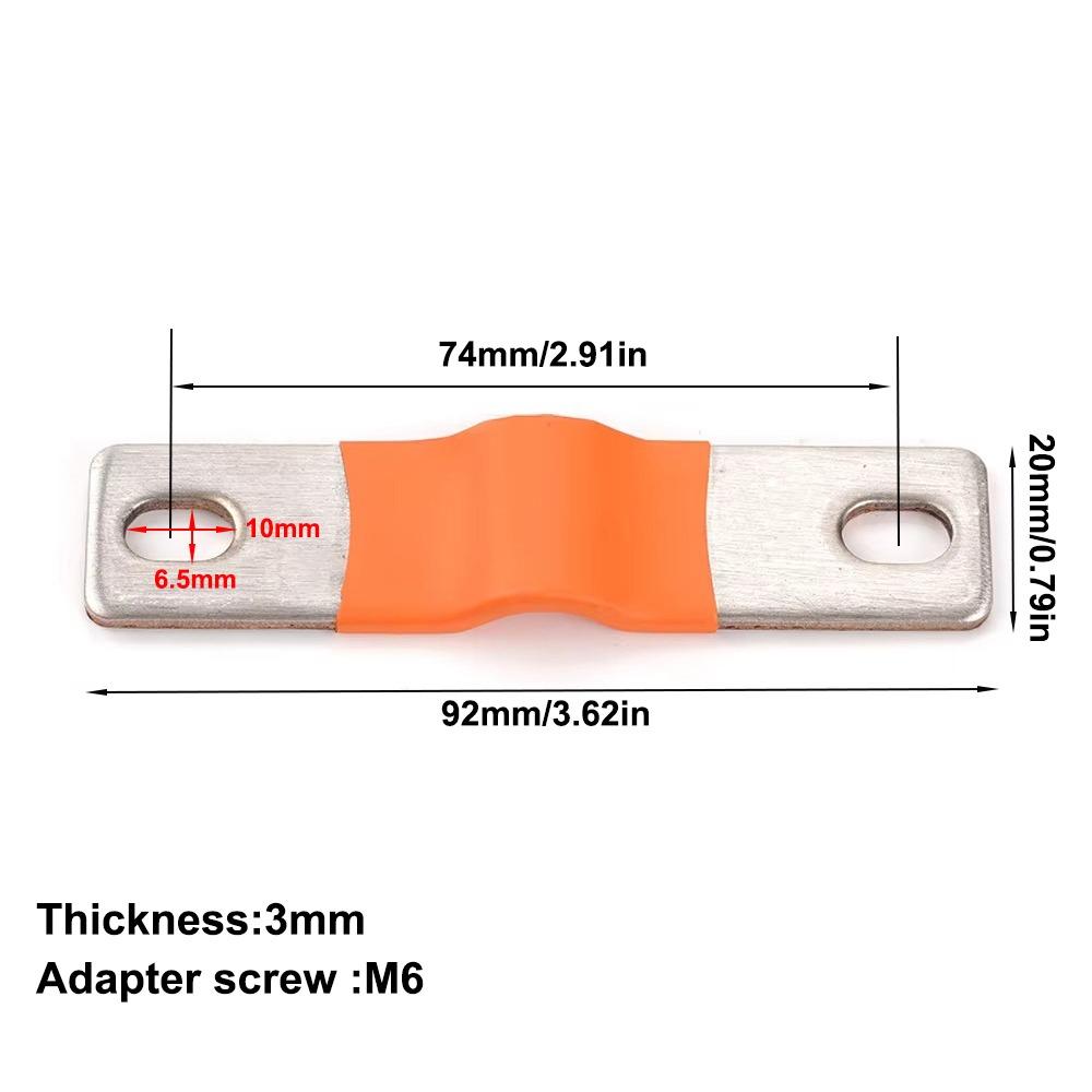 New 230Ah 280Ah Battery Cells Connector 2mm M6 Posts Straps Copper Connecter Copper Bar