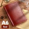 High Quality A5/A6 Notebook PU Leather Loose-leaf Diary Book Detachable Shell Binder Notepad Student