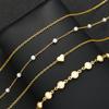 4 Pcs/Set Vintage Elegant Faux Pearl Heart Pendant Necklace for Women Fashion Metal Y-Necklace Daily Party Wear Jewelry Gifts