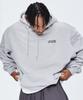 Old School Back Logo Oversized Hoodie_Melange Grey