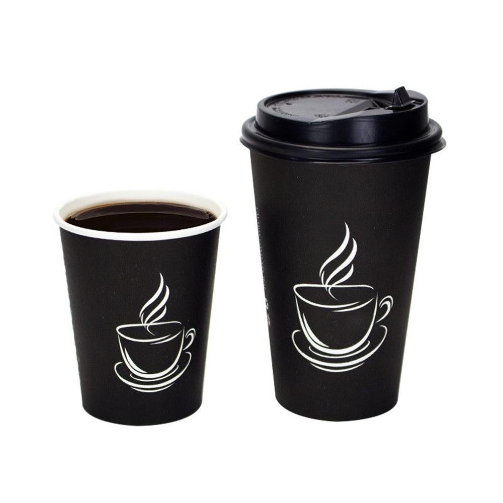 Heat-Resistant Thick Paper Cup with Lid for Hot Drinks