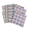 Classical Dark Plaids Cotton Handkerchief Soft Breathable Reusable Kerchief For Men Women Daily Use Busniess Essential