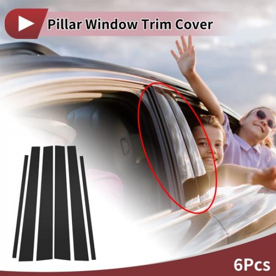 6 Pcs Car Door Pillar Window Trim for Toyota 4Runner 1996-2002
