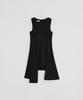 Loutaideu Damaged Cotton Dress [Black]