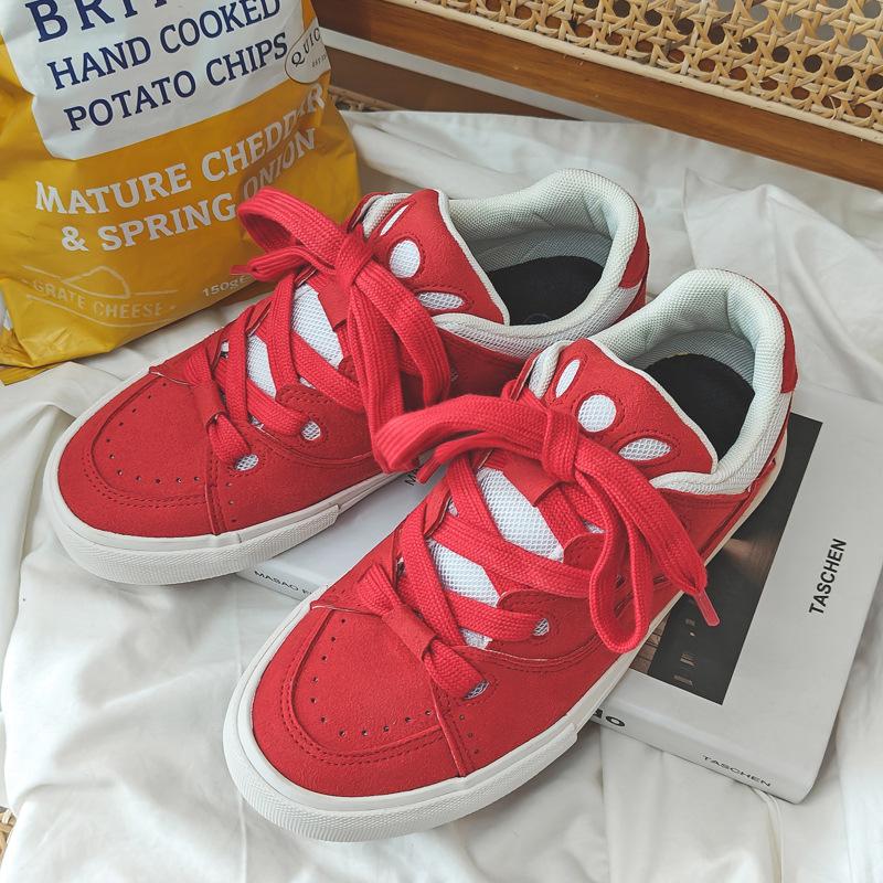 Spring new retro bread shoes flip fur couple board shoes breathable canvas shoes men's trend men's casual shoes