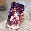 Konosuba Phone Case For iPhone 17, 16,15,14,13,12,11 Plus,Pro Max, Others Soft Black Cover