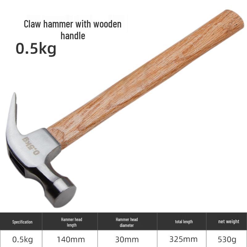 Mini Claw Hammer: One-Piece Steel Household Woodworking Tool for Electricians and DIY